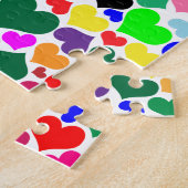 Regenbogenherzen Puzzle (Seite)