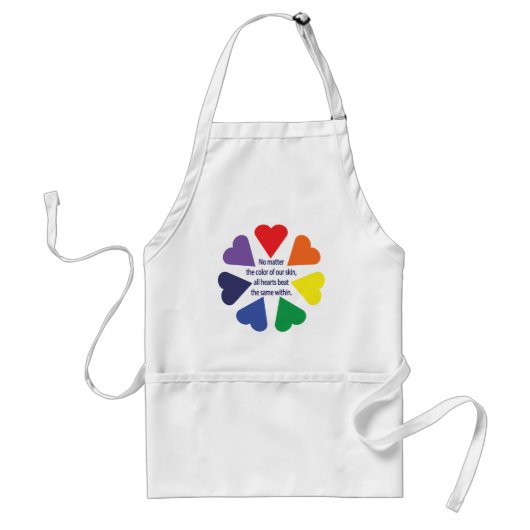Regenbogenherzen Schürze (Vorne)
