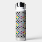 Regenbogenherzen Trinkflasche (Vorderseite)