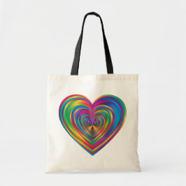 Regenbogenherztasche Tragetasche
