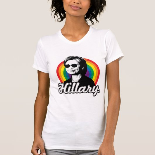 RegenbogenHillary Clinton 2016 - cooler Clinton - T-Shirt (Vorderseite)