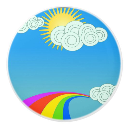 REGENBOGENHIMMEL KERAMIKKNAUF (Vorderseite)