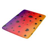 Regenbogenhöre, große Speicherschaummatte Badematte (Schrägansicht)