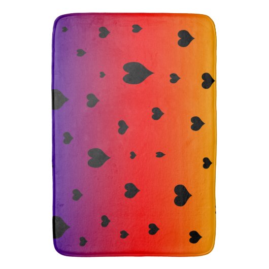 Regenbogenhöre, große Speicherschaummatte Badematte (Vorderseite Vertikal)