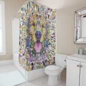 Regenbogenhund Duschvorhang (Beispiel)