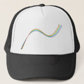 Regenbogenhyperbole Truckerkappe (Vorderseite)