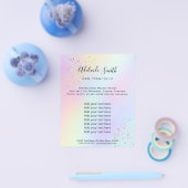 RegenbogenIMITAT Glitzer Flyer (Einzeln)