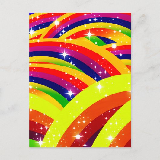 Regenbogeninvasion Postkarte (Vorderseite)
