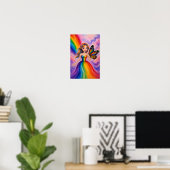 Regenbogenjungfrau Poster (Heimbüro)