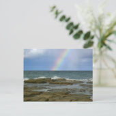 Regenbogenkarte Postkarte (Stehend Vorderseite)