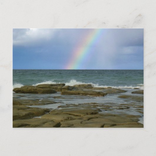 Regenbogenkarte Postkarte (Vorderseite)