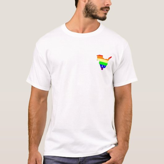 Regenbogenkätzchen T-Shirt (Vorderseite)