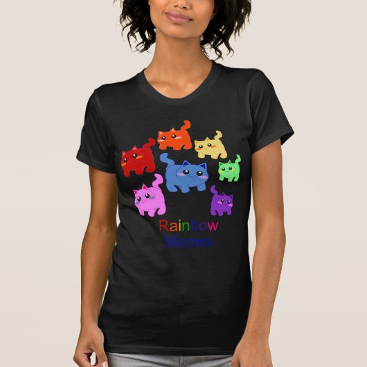 Regenbogenkätzchen! T-Shirt (Vorderseite)