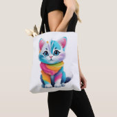 Regenbogenkatze Tasche (Von Nahem)