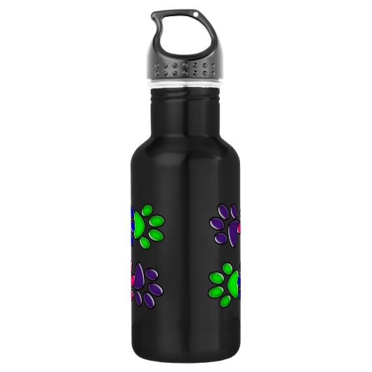 Regenbogenkatze Trinkflasche (Rückseite)