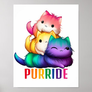 Regenbogenkatzen Purride Poster