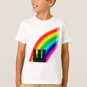Regenbogenkatzen T-Shirt