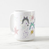 Regenbogenkatzenkunst kaffeetasse (Vorderseite Links)