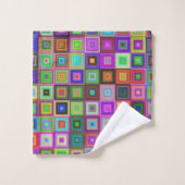 Regenbogenketten Badetuch Set (Waschlappen)