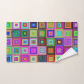 Regenbogenketten Badetuch Set (Handtuch)