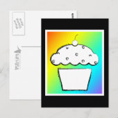 Regenbogenkeule Postkarte (Vorne/Hinten)