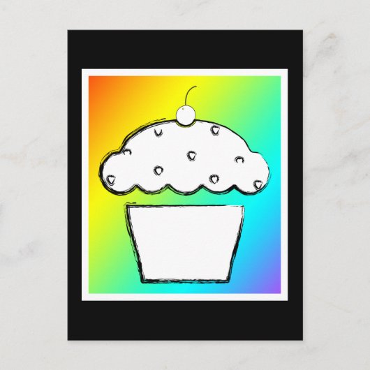 Regenbogenkeule Postkarte (Vorderseite)
