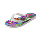 Regenbogenkinder flippen Flops Kinderbadesandalen (Schrägansicht)