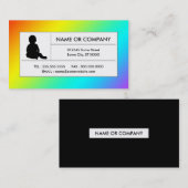 Regenbogenkinderbetreuung Visitenkarte (Vorne/Hinten)