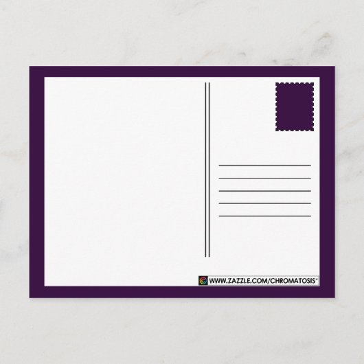 Regenbogenkirschblüte Postkarte (Rückseite)