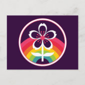 Regenbogenkirschblüte Postkarte (Vorderseite)