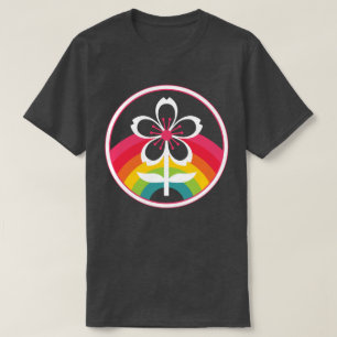 Regenbogenkirschblüte T - Shirt