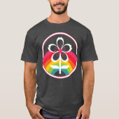 Regenbogenkirschblüte T - Shirt (Vorderseite)
