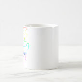 Regenbogenklavier Kaffeetasse (Mittel)