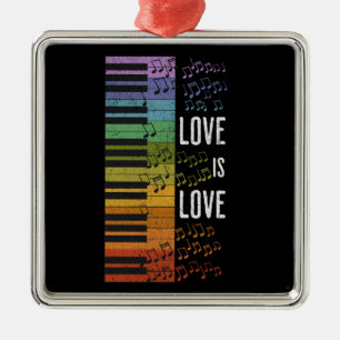 Regenbogenklavier Ornament Aus Metall