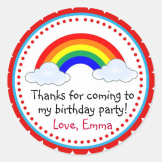Regenbogenkleber Runder Aufkleber