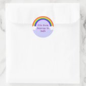 Regenbogenkleber Runder Aufkleber (Tasche)