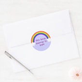 Regenbogenkleber Runder Aufkleber (Umschlag)