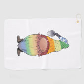 Regenbogenknochen Golfhandtuch (Horizontal)