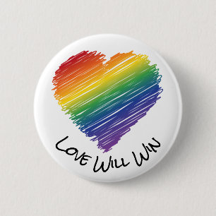 Regenbogenknopf Button