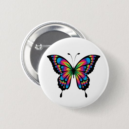 Regenbogenknopf Button (Vorne & Hinten)