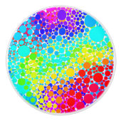 Regenbogenknopf Keramik Keramikknauf (Vorderseite)