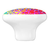Regenbogenknopf Keramik Keramikknauf (Seitenansicht)