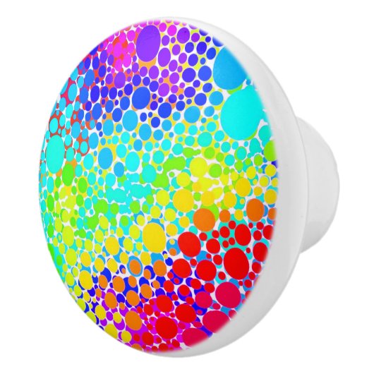 Regenbogenknopf Keramik Keramikknauf (Rechts)