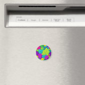 Regenbogenkohl-Blattmuster Magnet (In Situ (Geschirrspüler))