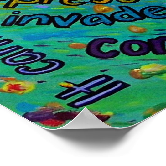 Regenbogenkrebs kann kein Engel-Malteposter erzeug Poster (Ecke)