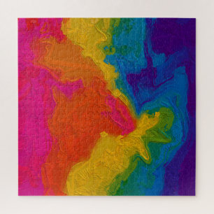 Regenbogenkreide Farbverlaufswirbel Puzzle