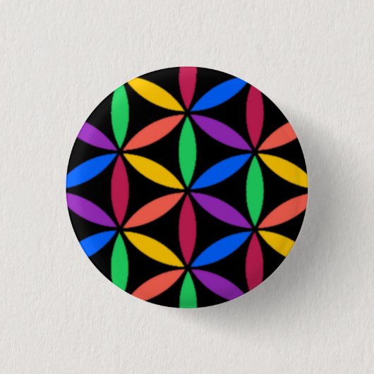 Regenbogenkreise Button (Vorderseite)