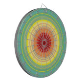 Regenbogenkreise Dartscheibe (Vorderseite Links)