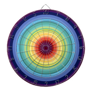 Regenbogenkreise Dartscheibe