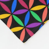 Regenbogenkreise Fleecedecke (Ecke)